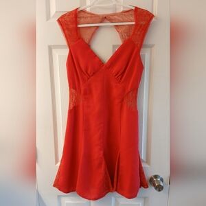 Max and Cleo Red Cutout Dress – Size 4 – EUC